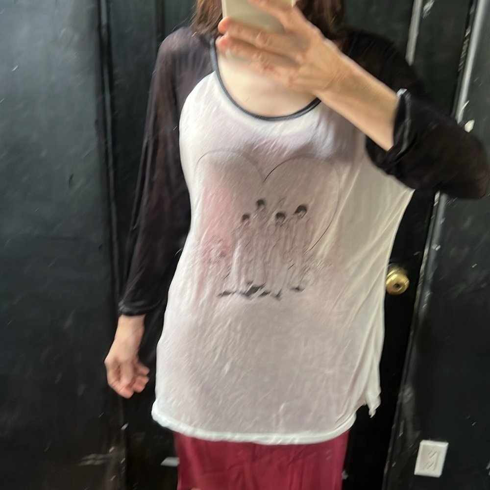 Beatles “All You Need is Love.” Baseball Tissue Tee, SZ M-L